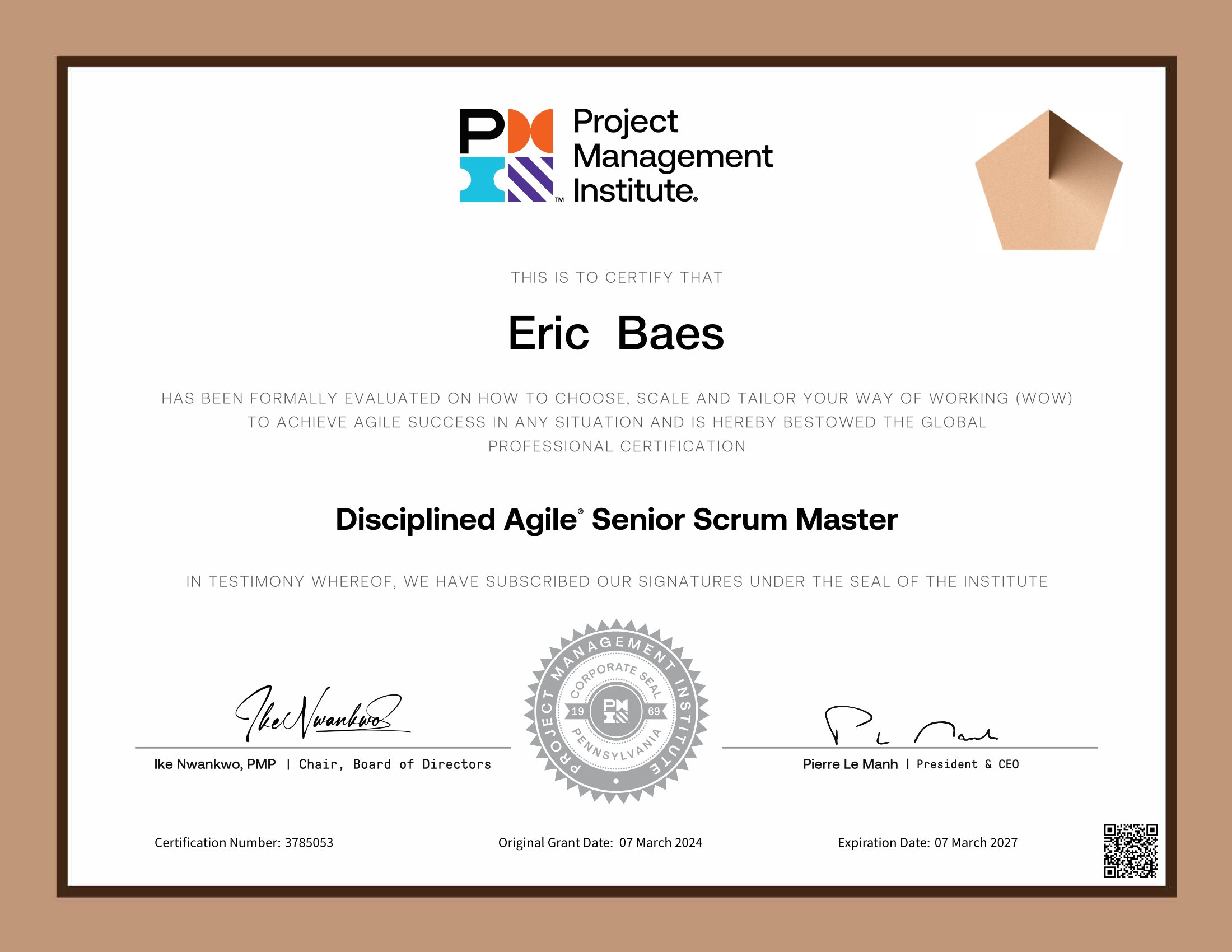 (DASSM) Disciplined Agile Senior Scrum Master